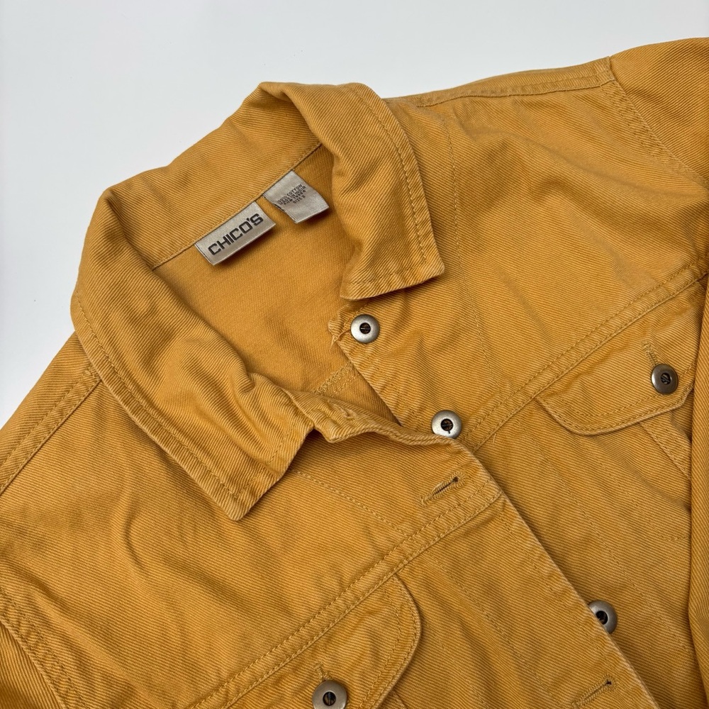 Chico's Golden Button-Up Jacket